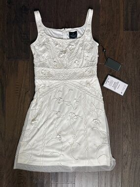 NWT Adrianna Papell Beaded Mini Dress 4